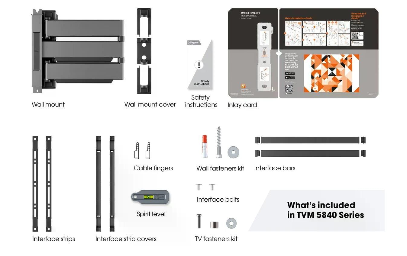 Vogel's Wandhalterung TVM 5845 - Schwarz