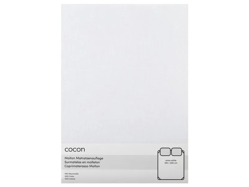 COCON Fixmolton 180 x 200 cm, Weiss COCON Fixmolton 180 x 200 cm, Weiss
