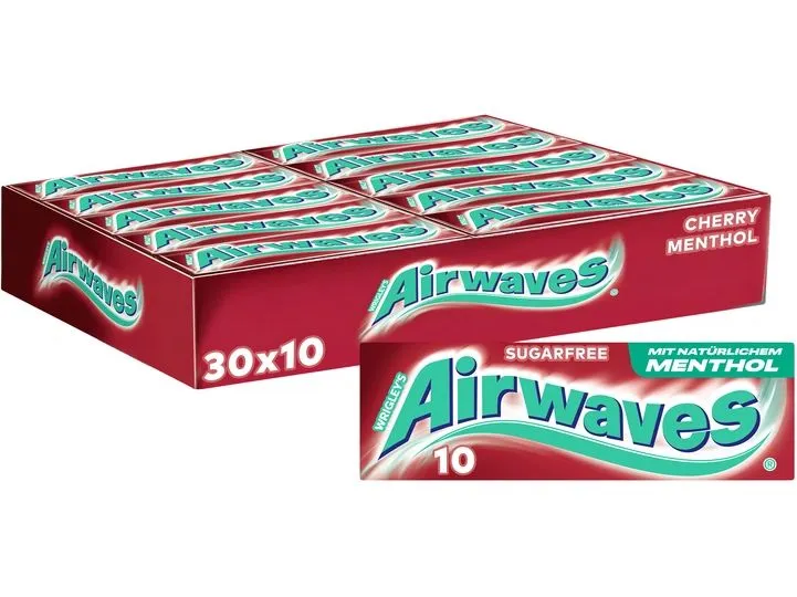 Airwaves Kaugummi Cherry Menthol 30 x 14 g Airwaves Kaugummi Cherry Menthol 30 x 14 g
