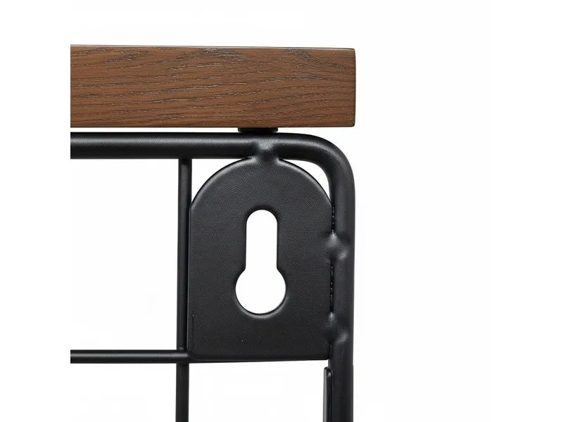 relaxdays Organizer Obstkorb Wandregal 21 x 30 cm Braun/Schwarz relaxdays Organizer Obstkorb Wandregal 21 x 30 cm Braun/Schwarz