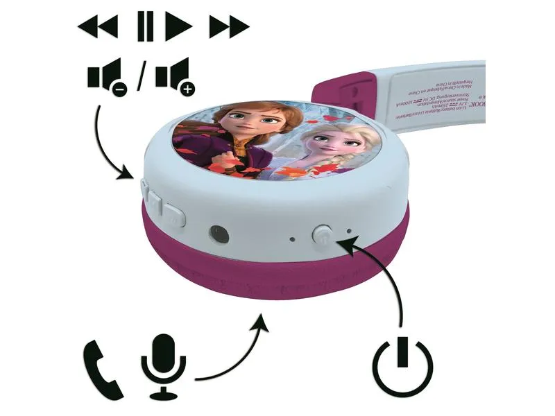 Lexibook Kinderkopfhörer Disney Frozen 2-in-1-Bluetooth Lexibook Kinderkopfhörer Disney Frozen 2-in-1-Bluetooth