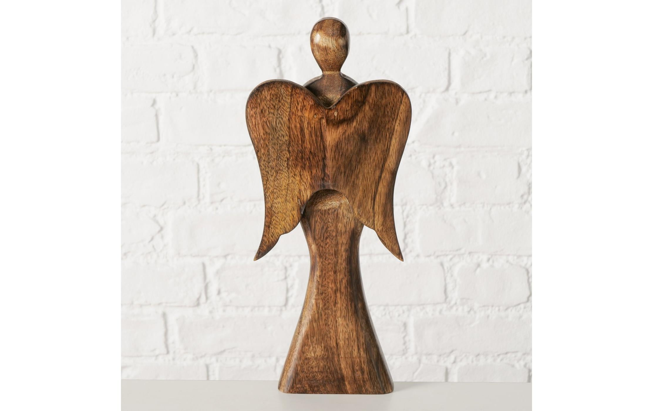 Boltze Weihnachtsfigur Engel Malaika Mango, 16 x 4.5 x 35 cm