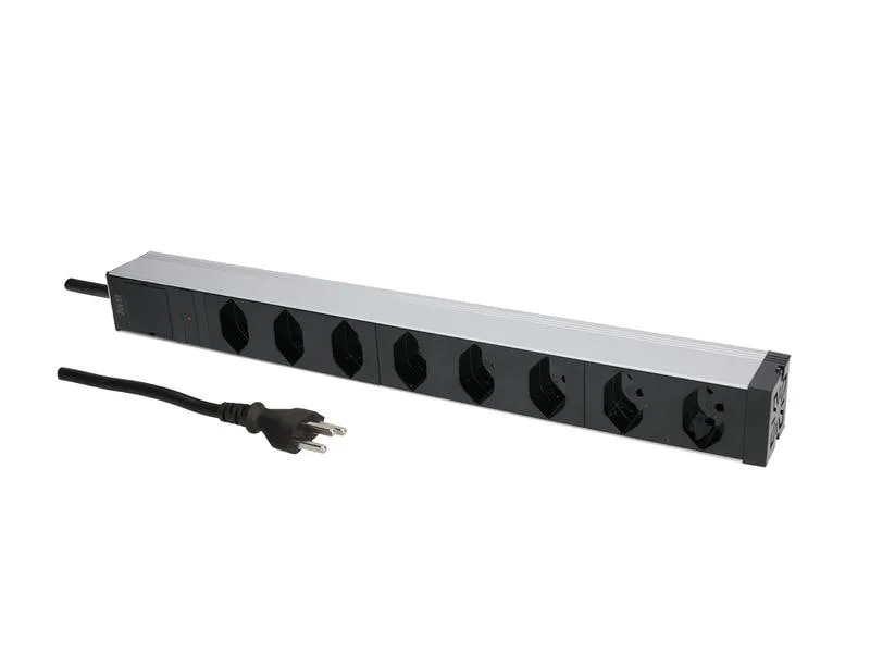 Max Hauri 19 PDU 8x T13, 1HE, Schwarz Max Hauri 19 PDU 8x T13, 1HE, Schwarz