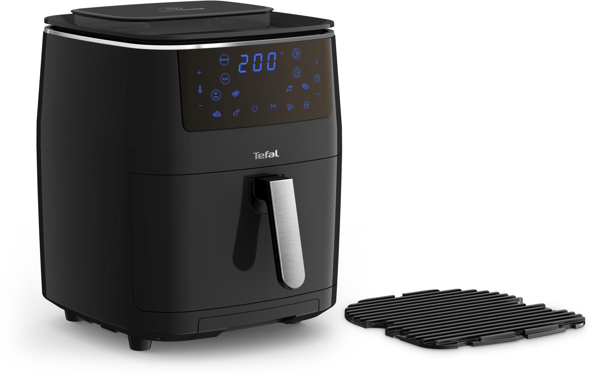 Tefal Heissluft-Fritteuse Easy Fry Grill & Steam 3 in 1, Schwarz