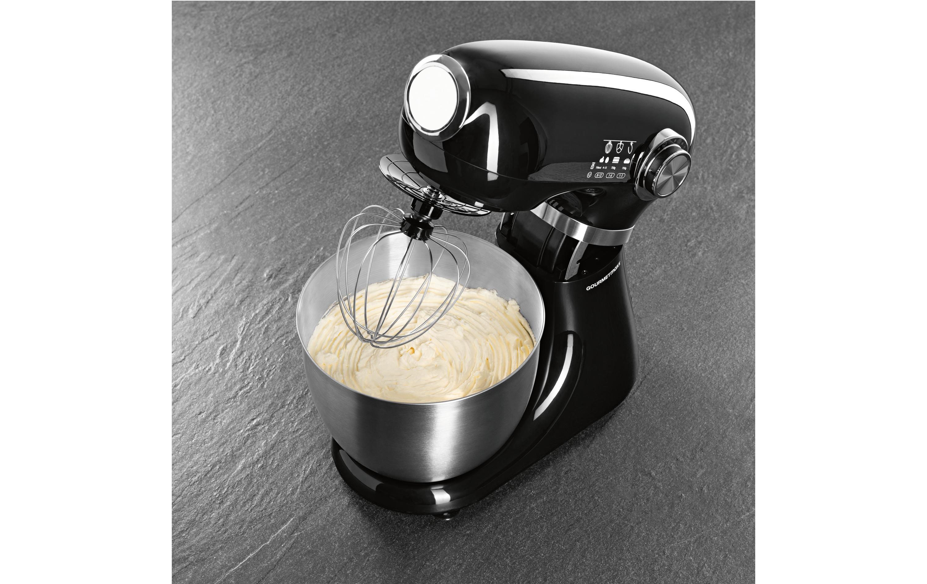 GOURMETmaxx Küchenmaschine Schwarz