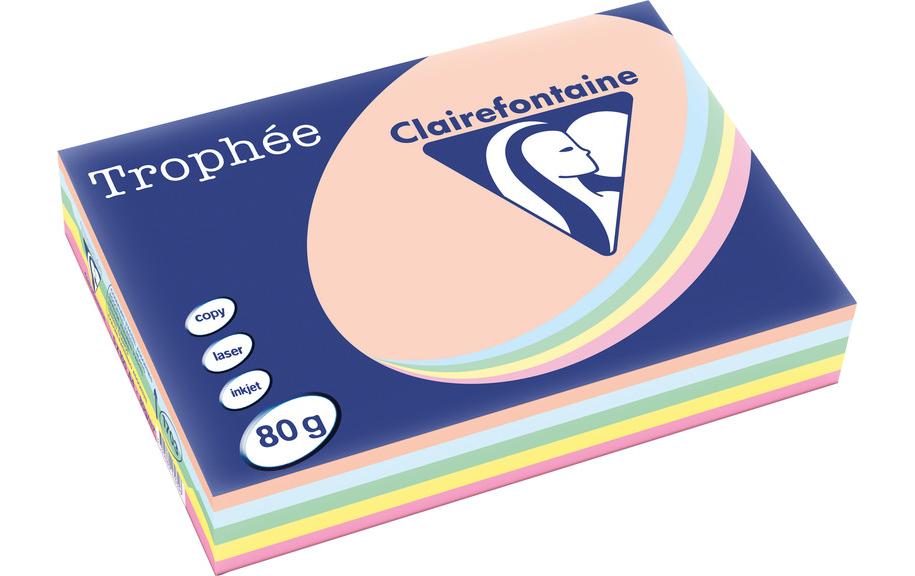 Clairefontaine Druckerpapier Trophée A4, Pastell, 80 g/m²,500 Blatt Clairefontaine Druckerpapier Trophée A4, Pastell, 80 g/m²,500 Blatt