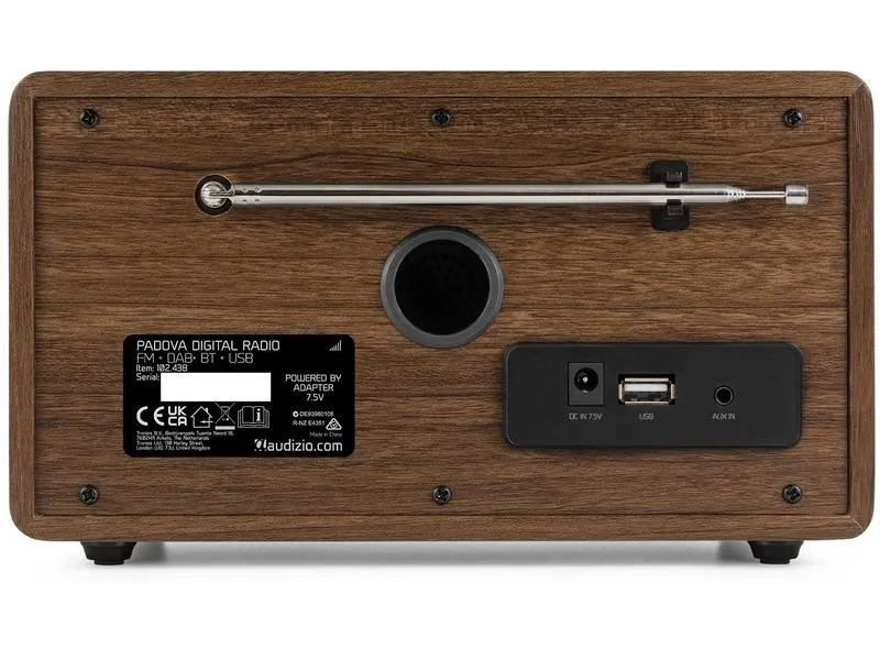 Audizio DAB+ Radio Padova Braun/Schwarz
