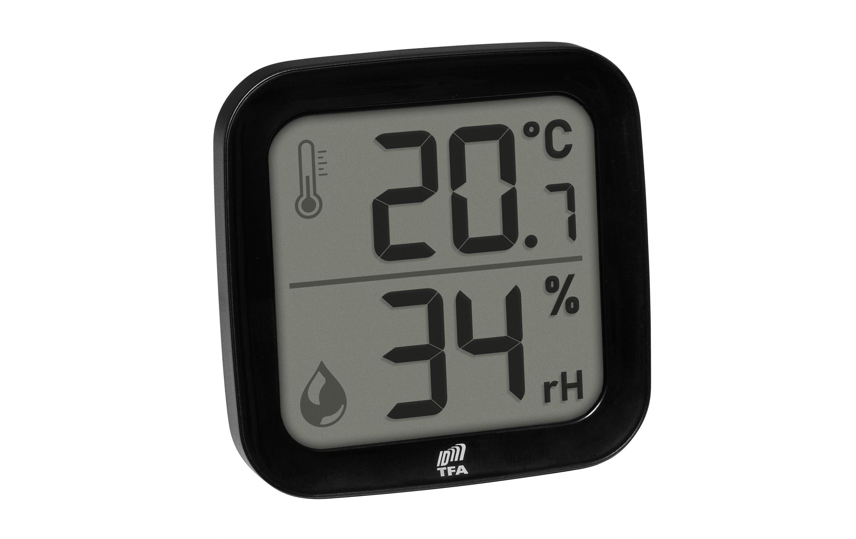TFA Dostmann Thermo-Hygro-Sender Indoor Schwarz