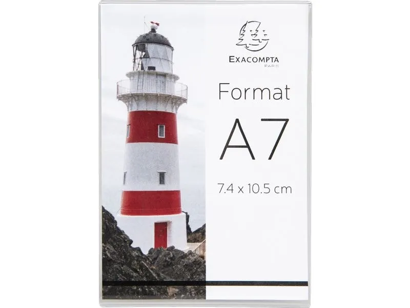 Exacompta Tischaufsteller A7, Hochformat, Exacryl – Kristall, 10 Stück Exacompta Tischaufsteller A7, Hochformat, Exacryl – Kristall, 10 Stück
