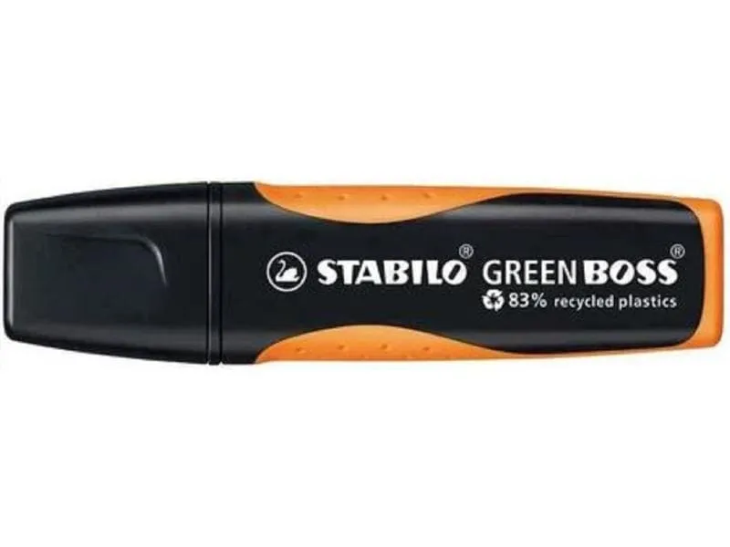 STABILO Textmarker Greenboss Orange/Schwarz, 10 Stück STABILO Textmarker Greenboss Orange/Schwarz, 10 Stück