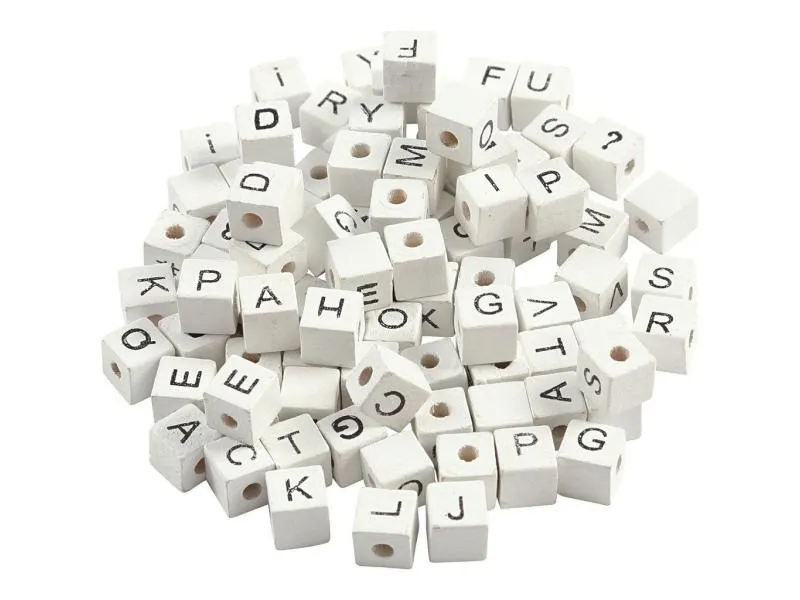 Creativ Company Buchstabenperlen 8 mm x 8 mm x 8 mm Holz Creativ Company Buchstabenperlen 8 mm x 8 mm x 8 mm Holz