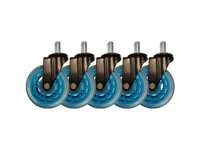 LC-Power Gaming Stuhlrollen 5er Set Hellblau LC-Power Gaming Stuhlrollen 5er Set Hellblau