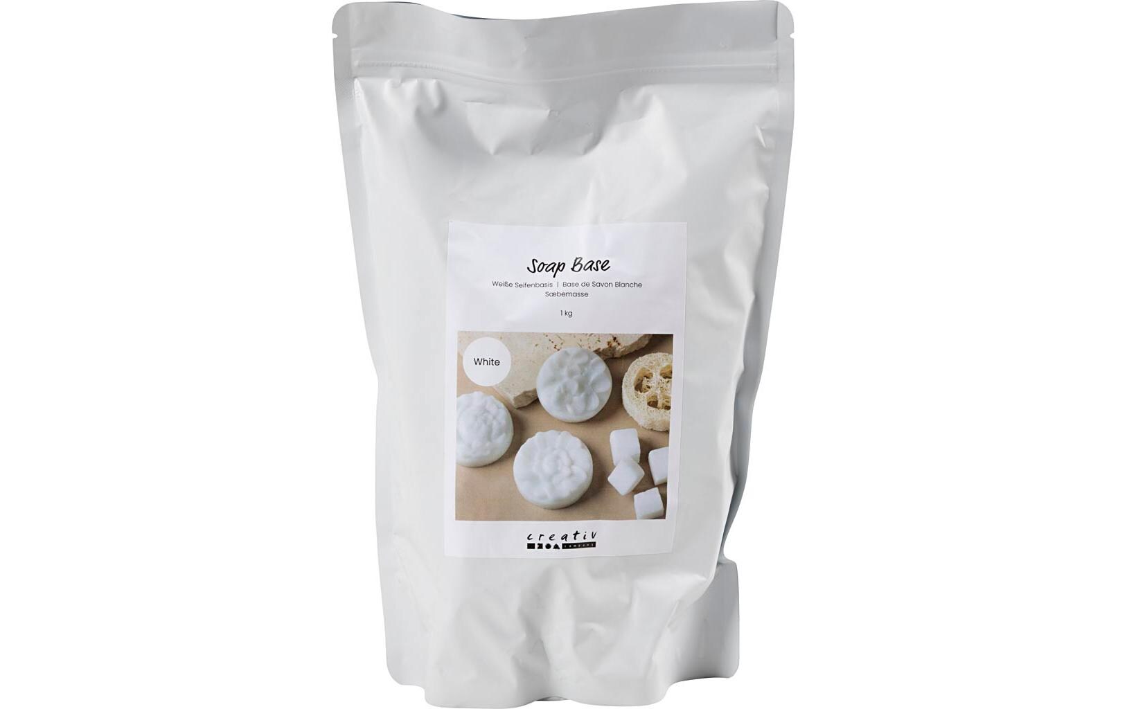 Creativ Company Kosmetik und Seifenzusatz Granulat Weiss, 1000 g