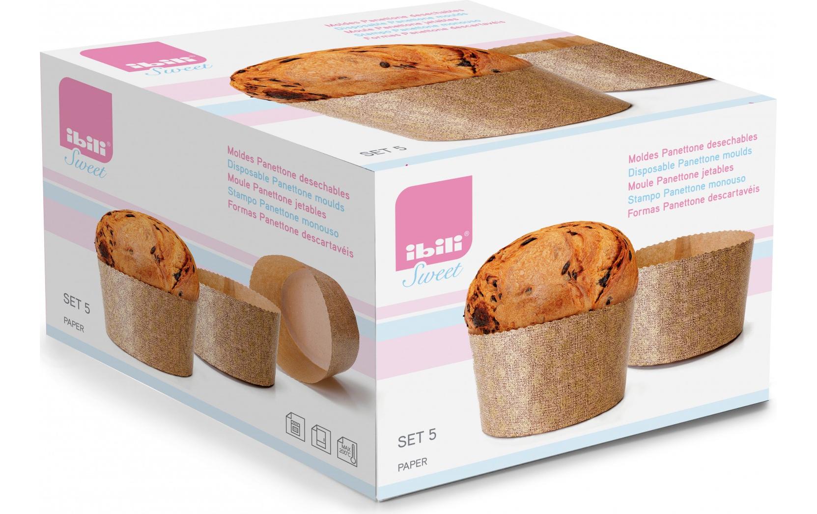 Ibili Panettone-Formen 90 g, 10 Stück