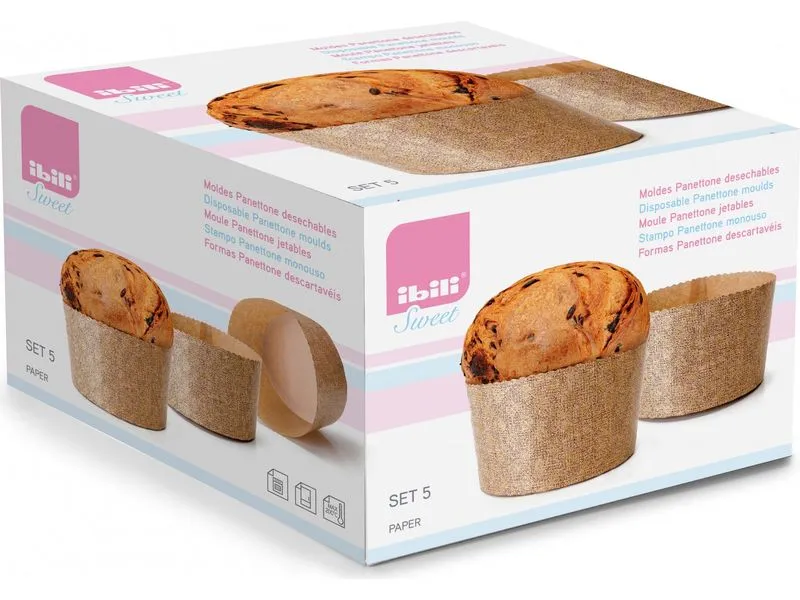 Ibili Panettone-Formen 90 g, 10 Stück Ibili Panettone-Formen 90 g, 10 Stück