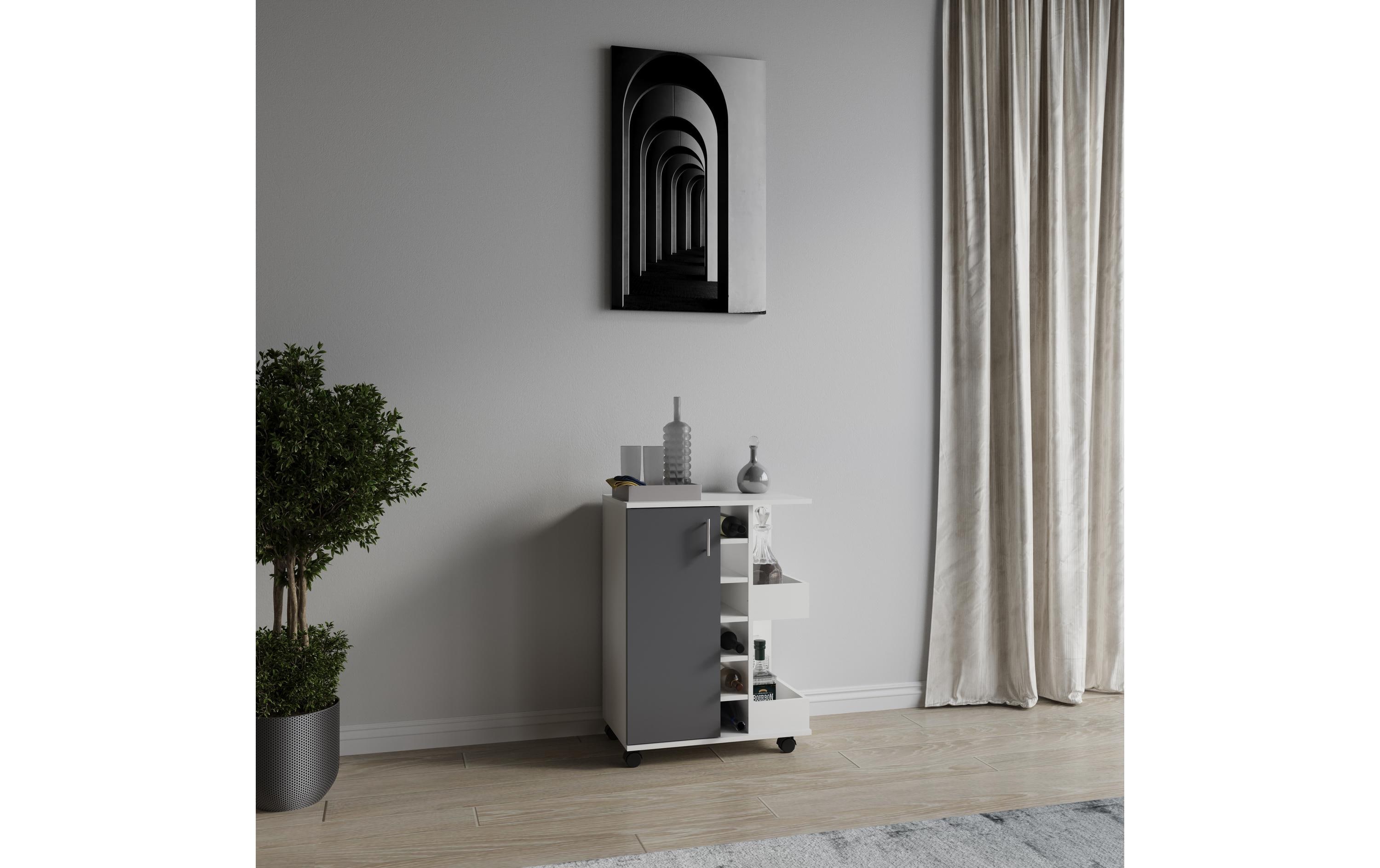 VCM Küchenwagen Esilo M 63 x 85 x 40 cm, Anthrazit