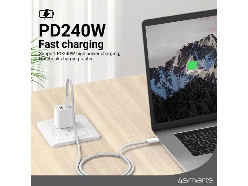 4smarts USB 3.1-Kabel PremiumCord 240W USB C - USB C 1.5 m 4smarts USB 3.1-Kabel PremiumCord 240W USB C - USB C 1.5 m
