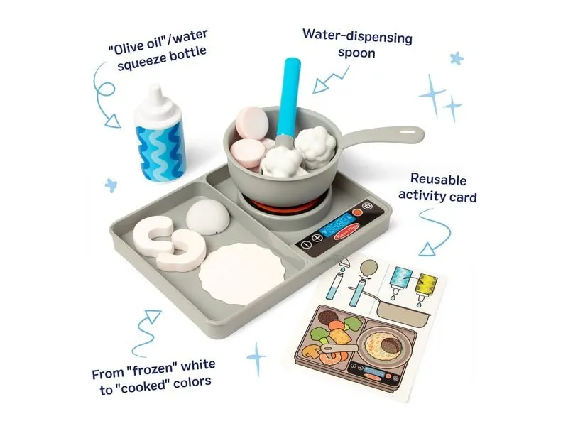Spinmaster Water WOW! Kochherd-Spielset farbwechselndes Spielessen