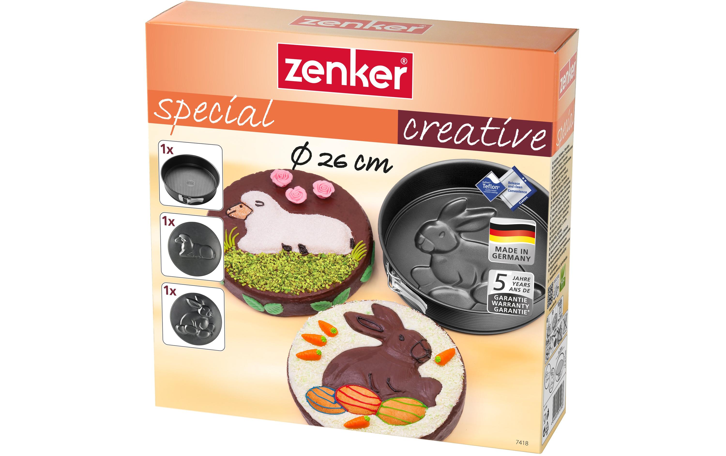 Zenker Springform Hase und Lamm 3er Set