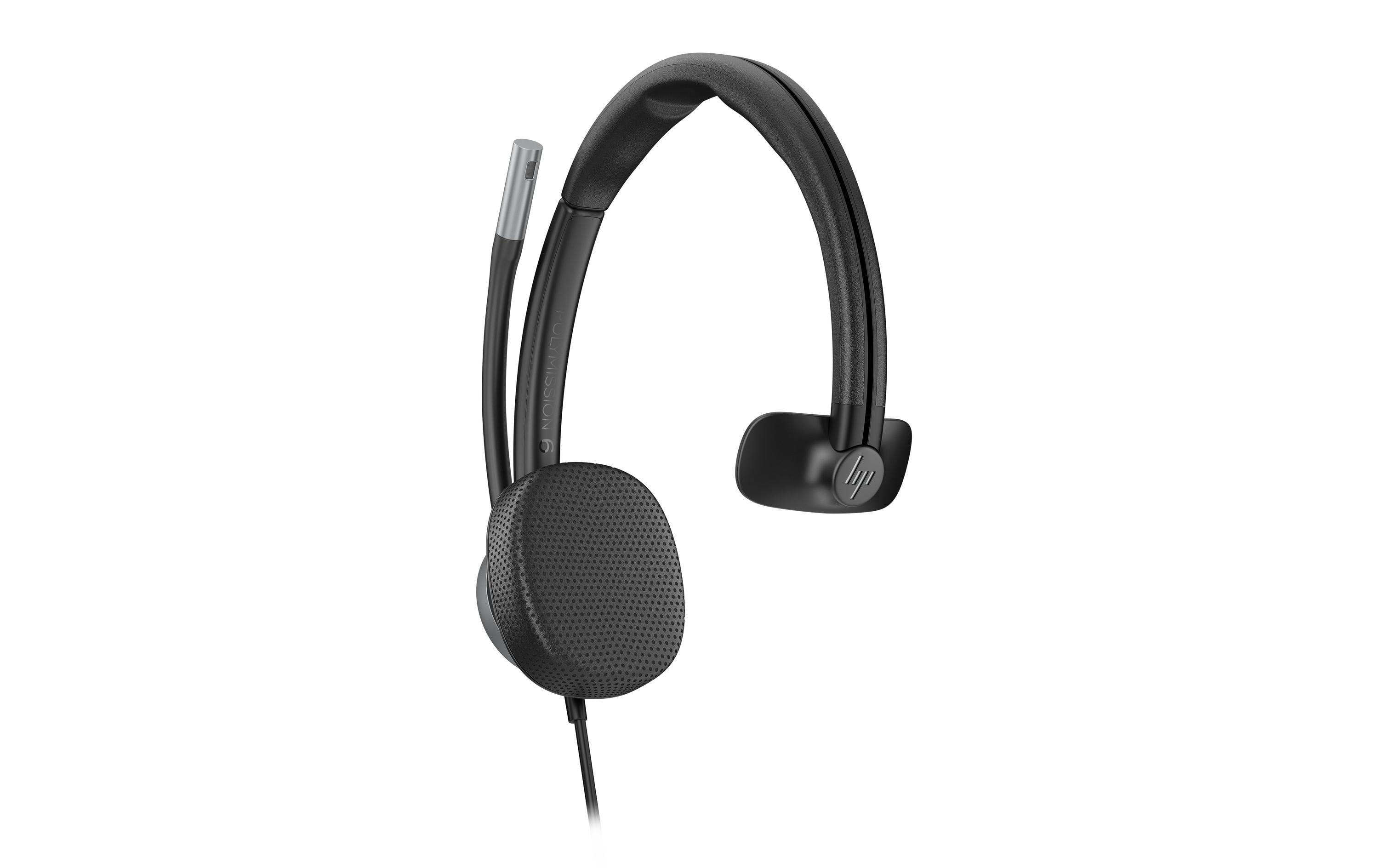 HP Headset Poly Mission 615 Mono-USB, kabelgebunden