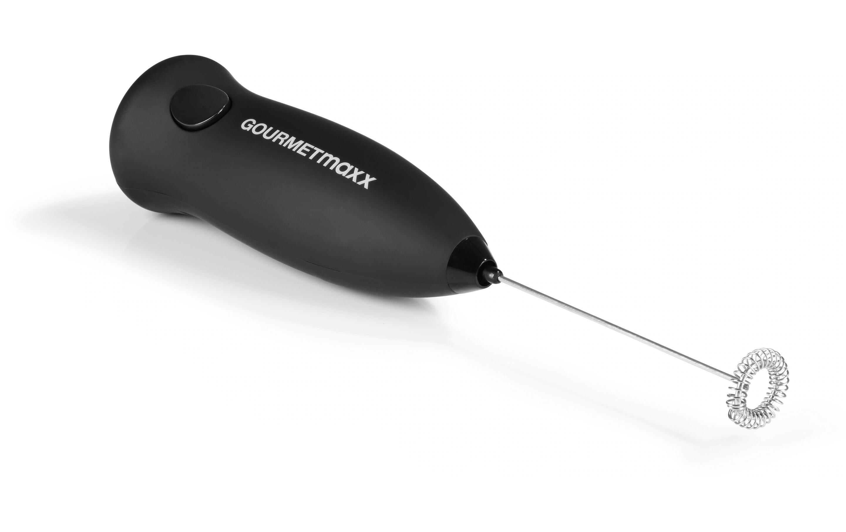 GOURMETmaxx Milchschäumer 3 V schwarz Schwarz
