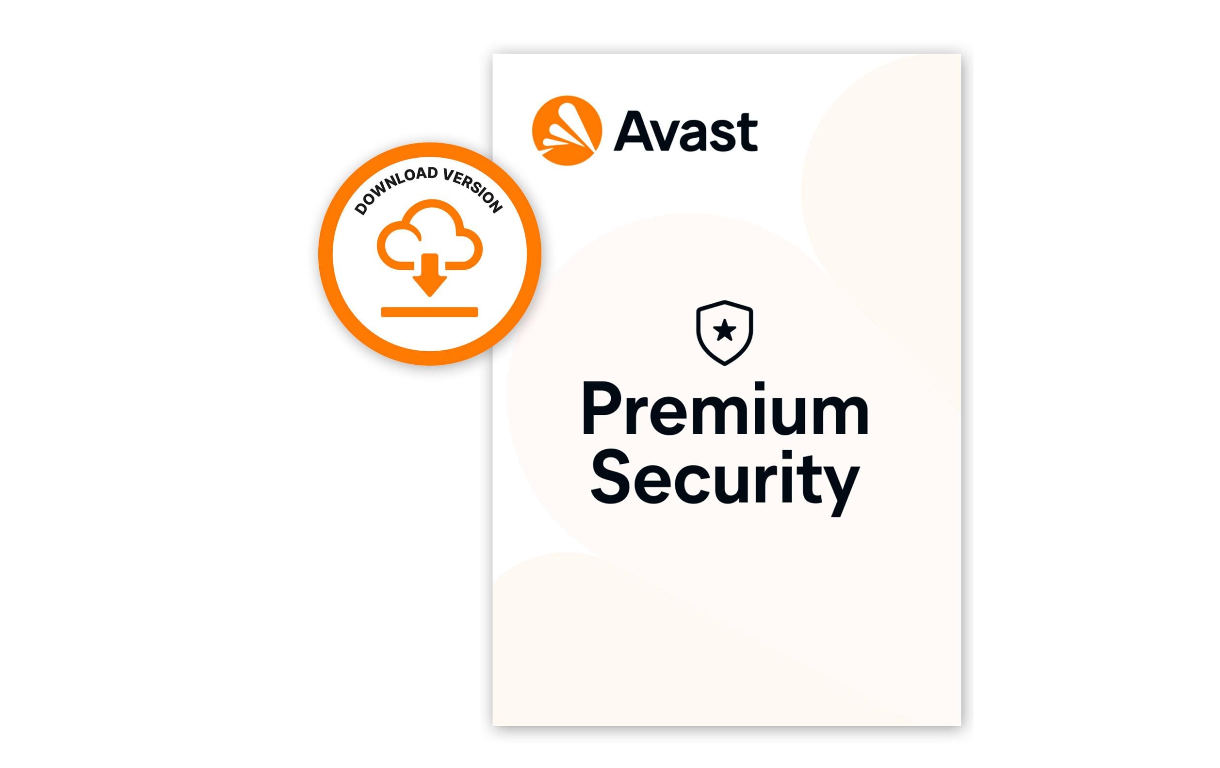 Avast Premium Security ESD, Vollversion, 10 Geräte, 1 Jahr