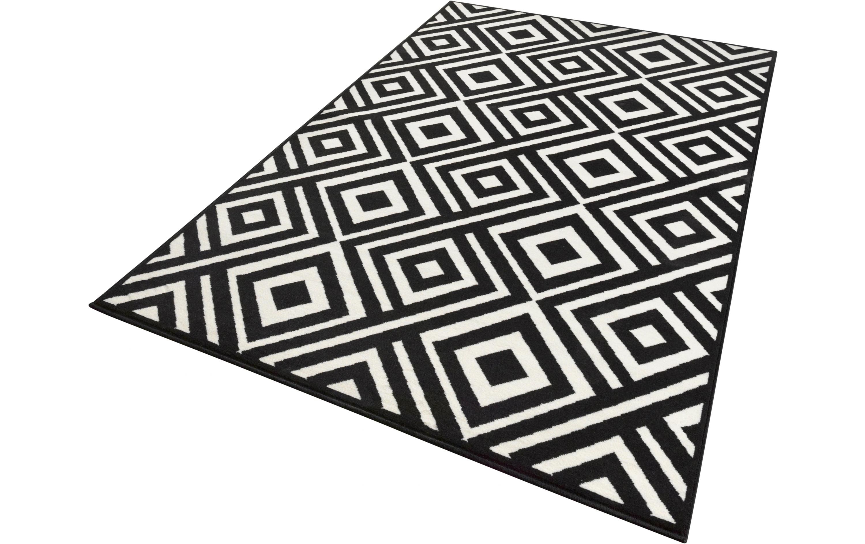 Hanse Home Teppich Art 160 cm x 230 cm, Crème/Schwarz