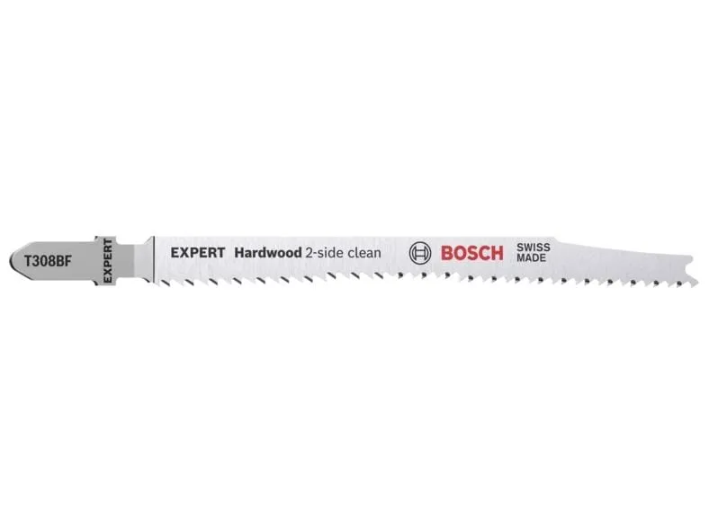 Bosch Professional Stichsägeblatt EXPERT Hardwood 2-side clean T 308 BF, 5 Stk