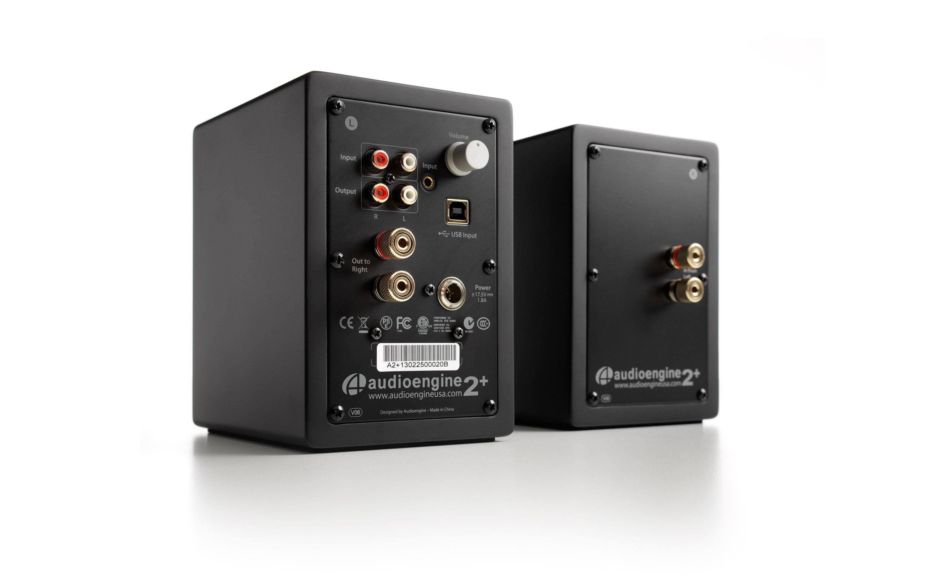 audioengine Regallautsprecher Paar A2+ Wireless Schwarz