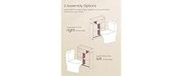 VASAGLE Kommode französichen Stil 60 x 80 cm, Weiss