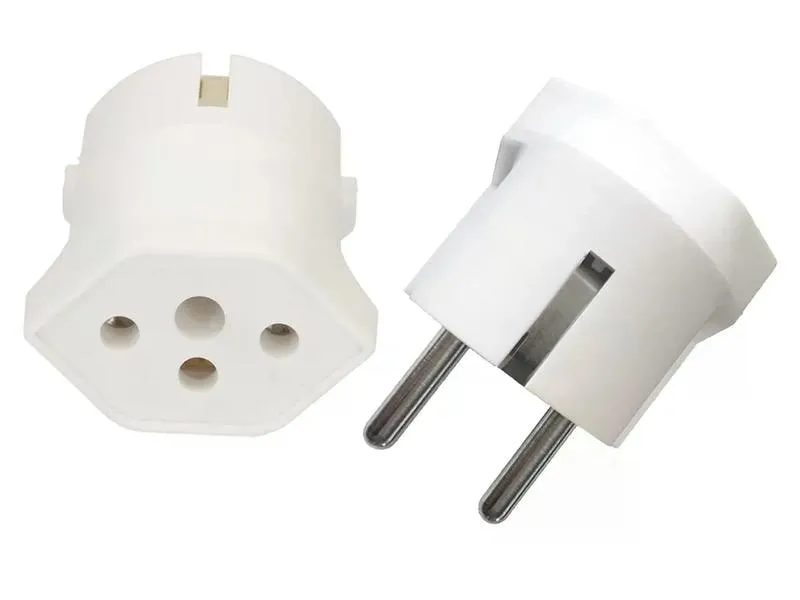 Max Hauri Fixadapter Schuko auf T13, Weiss Max Hauri Fixadapter Schuko auf T13, Weiss
