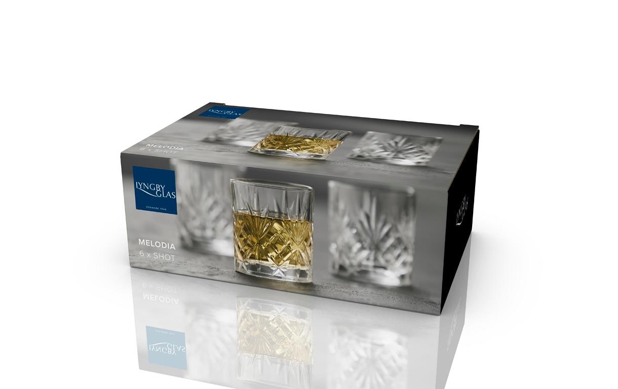 Lyngby Schnapsglas Melodia 6 Stück, 8 cl
