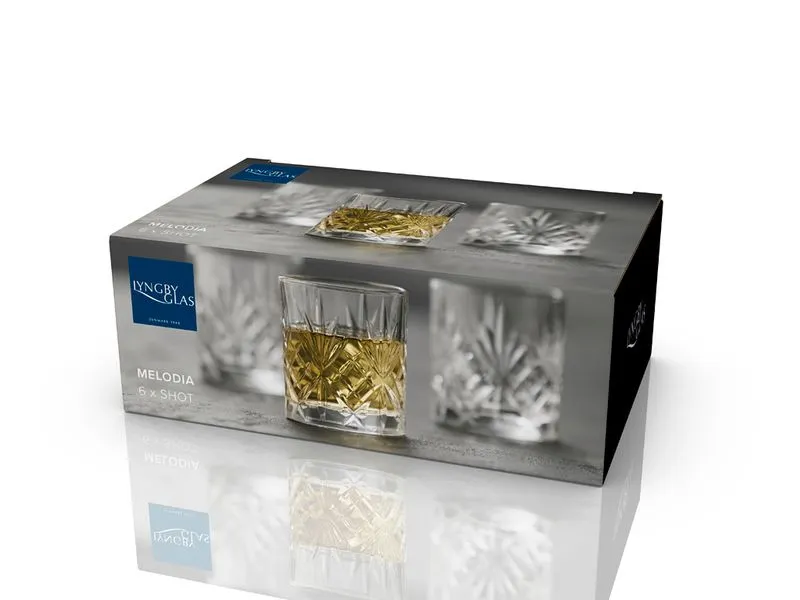 Lyngby Schnapsglas Melodia 6 Stück, 8 cl Lyngby Schnapsglas Melodia 6 Stück, 8 cl