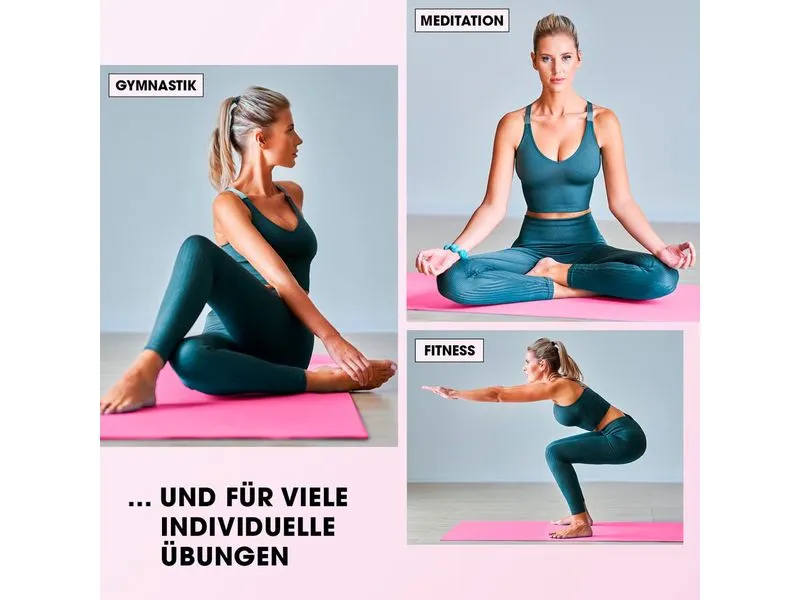 World Fitness Fitnessmatte Jivan 183 cm x 61 cm, Pink World Fitness Fitnessmatte Jivan 183 cm x 61 cm, Pink