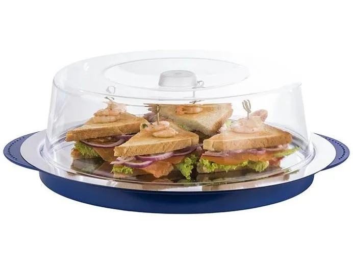 APS Thermo Tablett Set 6-teilig, Transparent/Blau APS Thermo Tablett Set 6-teilig, Transparent/Blau
