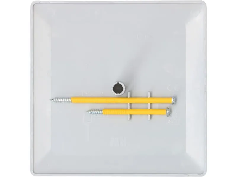 Max Hauri Steckdeckel im priamos Design, 130 x 130 mm, Lichtgrau