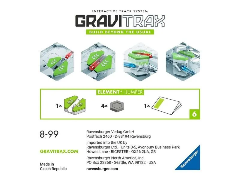 Ravensburger Kugelbahn Zubehör GraviTrax Element Jumper Ravensburger Kugelbahn Zubehör GraviTrax Element Jumper