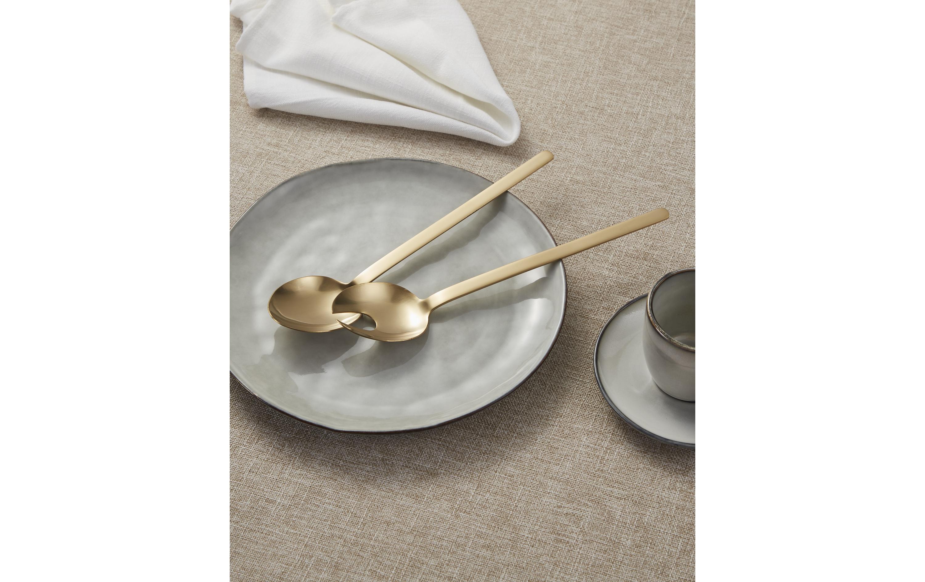 EGLO Salatbesteck Seoni 2-teilig, Gold Matt