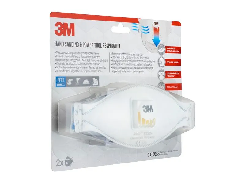 3M Feinstaubmaske 9322+ FFP2 3M Feinstaubmaske 9322+ FFP2