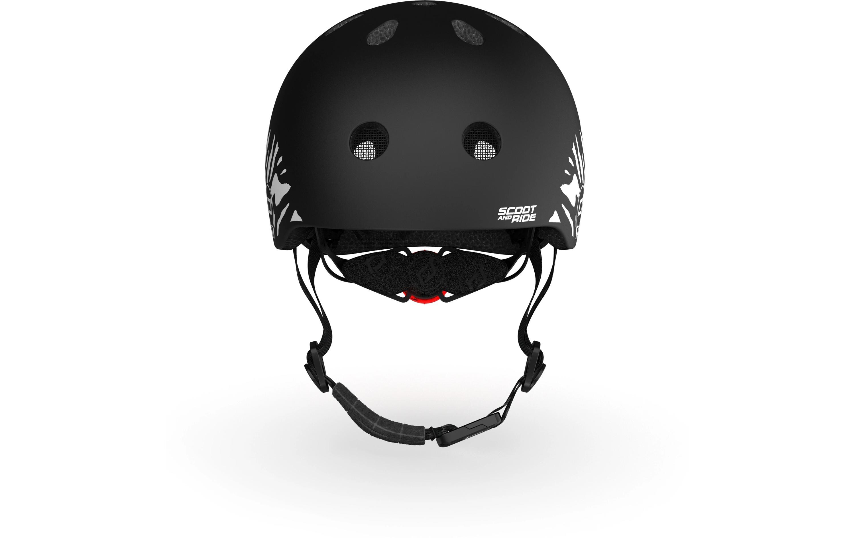 Scoot and Ride Kinderhelm Zebra Schwarz, XXS-S
