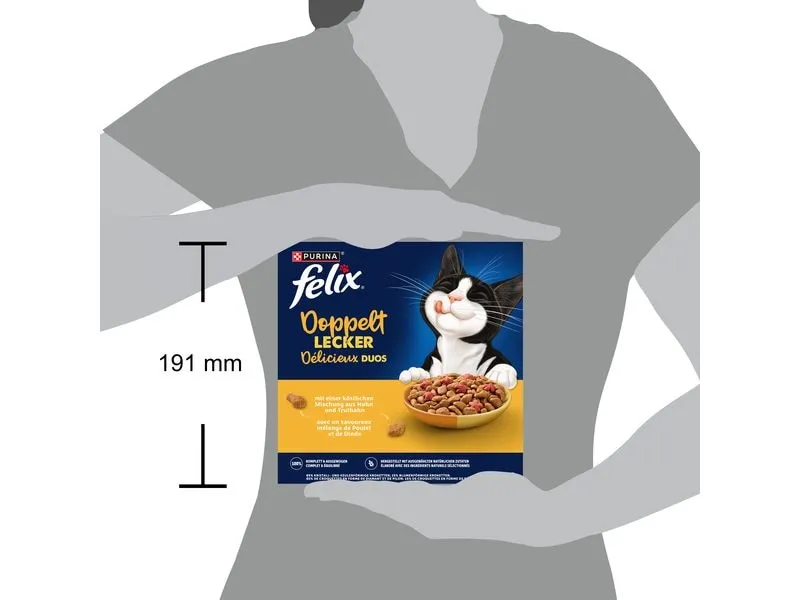Felix Trockenfutter Doppelt Lecker Adult Geflügel 800 g