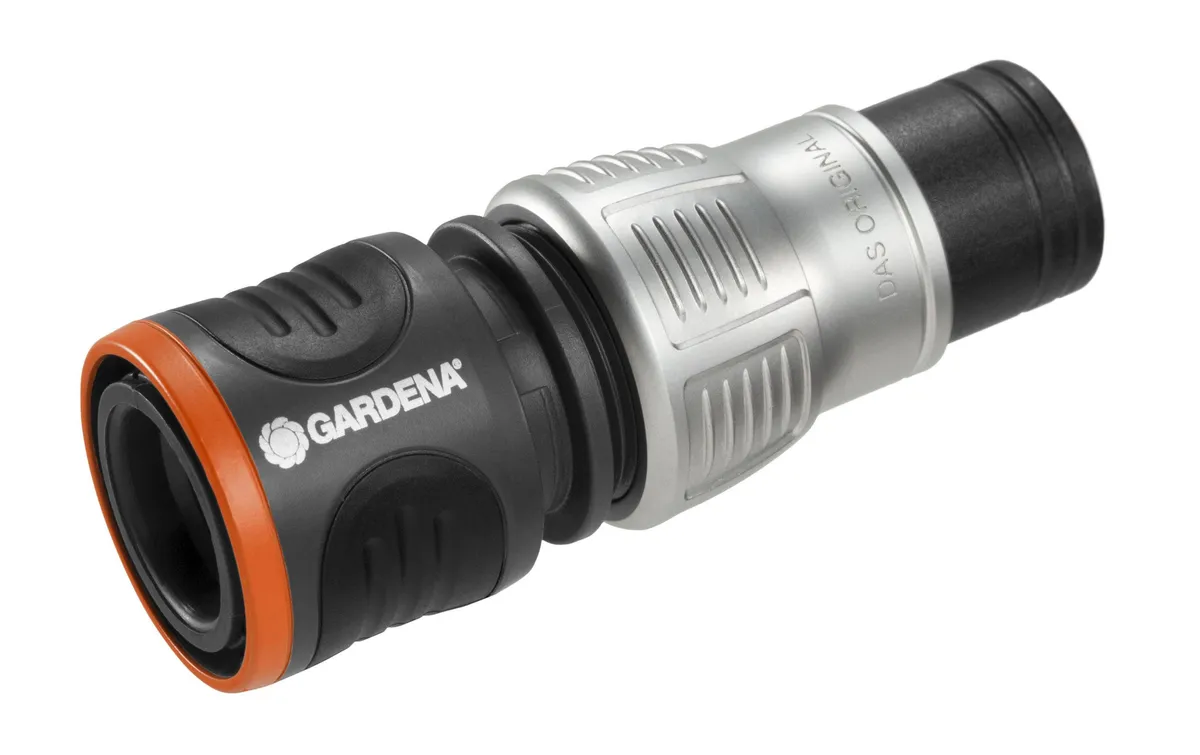 GARDENA Schlauchkupplung 13 mm (1/2) - 15 mm (5/8) Wasserstop
