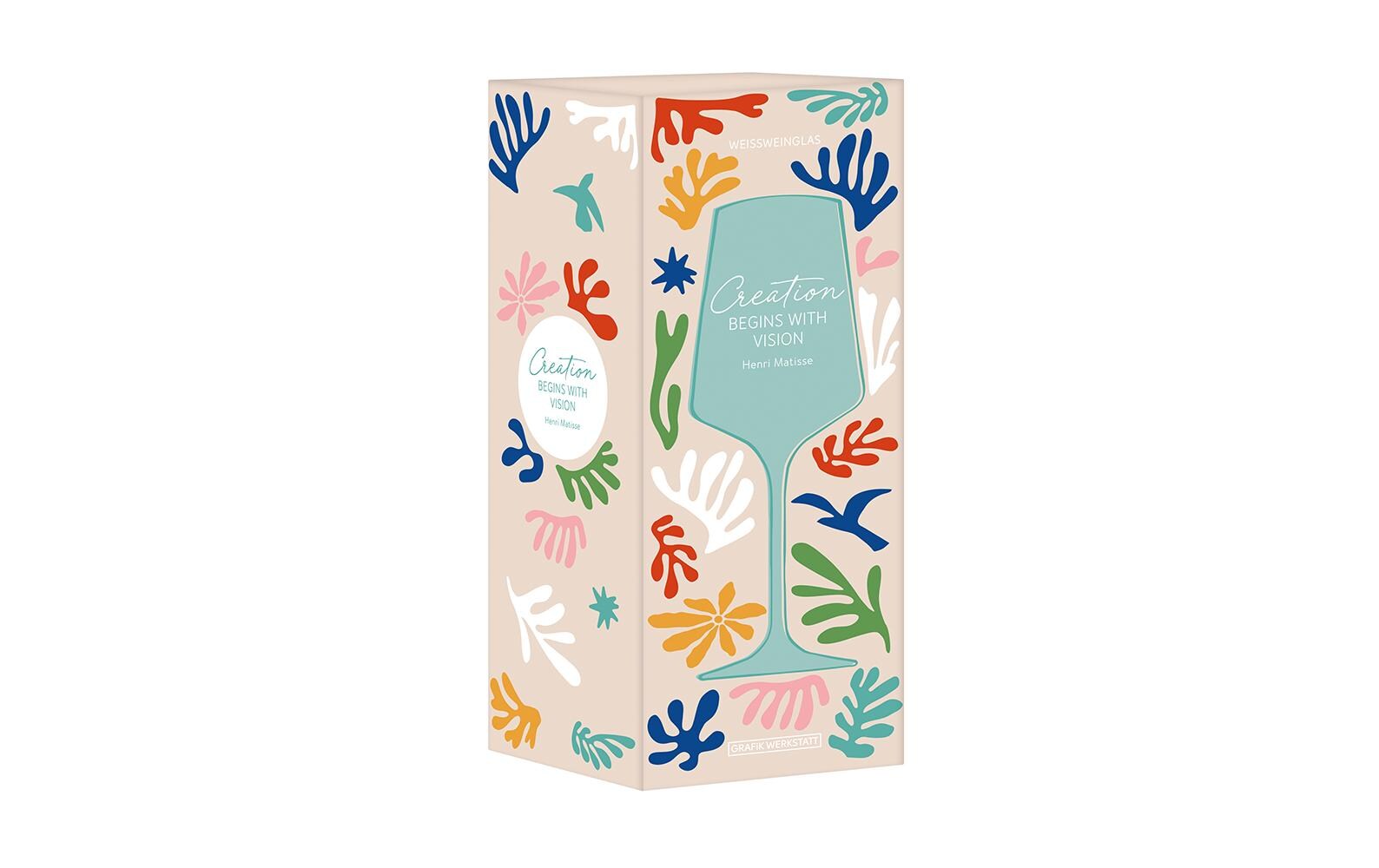 Grafik Werkstatt Weissweinglas Henri Matisse