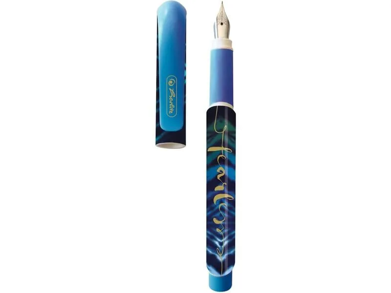 Herlitz Füllfederhalter New Batik Fearless Medium (M), Blau Herlitz Füllfederhalter New Batik Fearless Medium (M), Blau