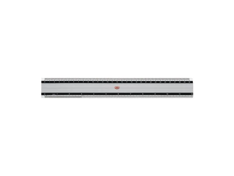 M+R Lineal Skala Aluminium 30 cm