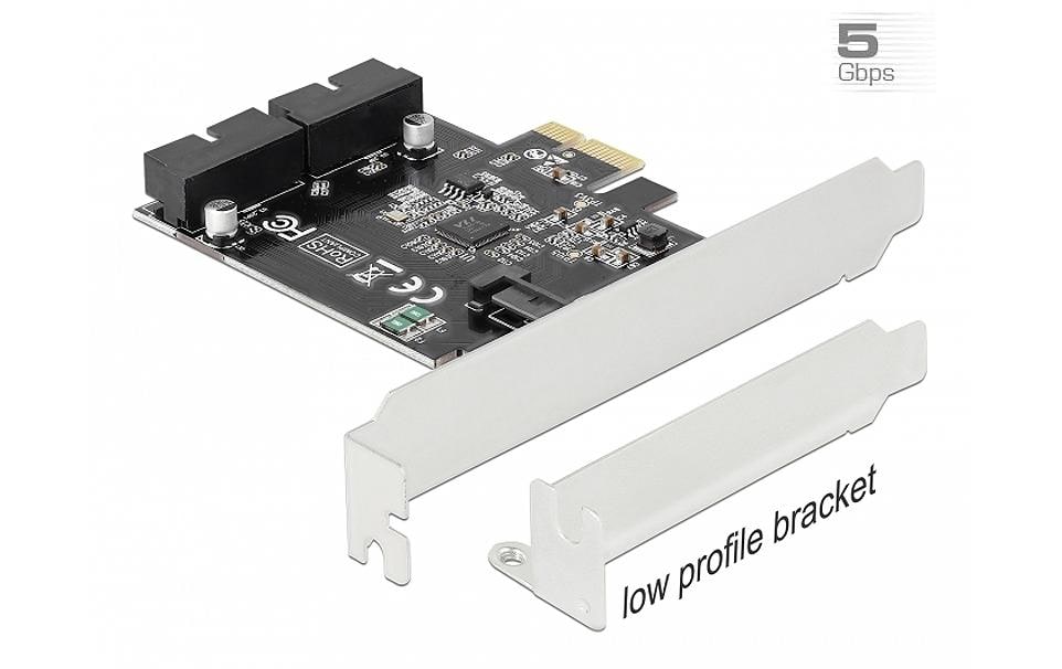 Delock PCI-Express-Karte 2x USB 3.0 intern (Pfostenstecker) Delock PCI-Express-Karte 2x USB 3.0 intern (Pfostenstecker)