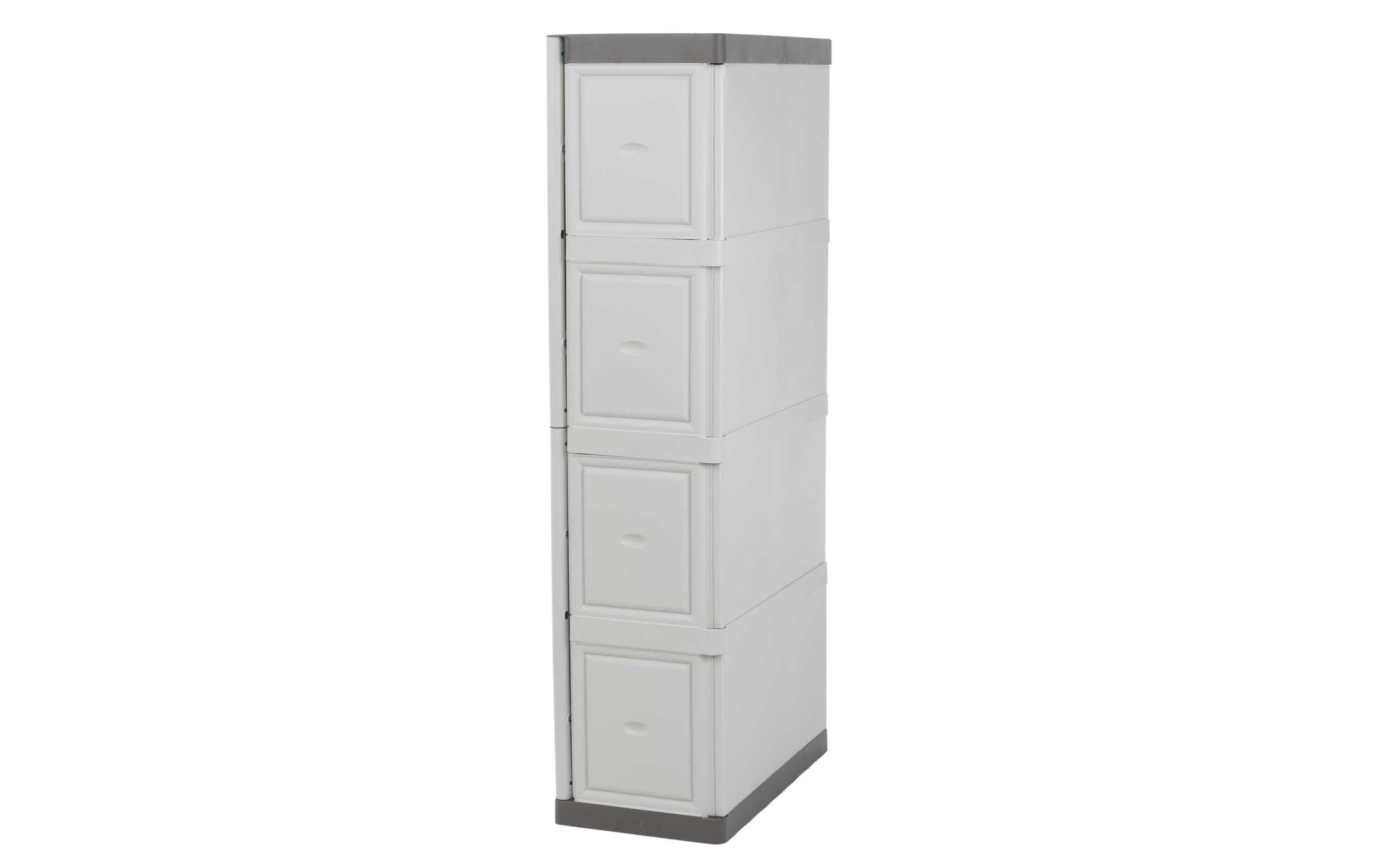 Art Plast Gartenschrank Taupe/Elfenbein