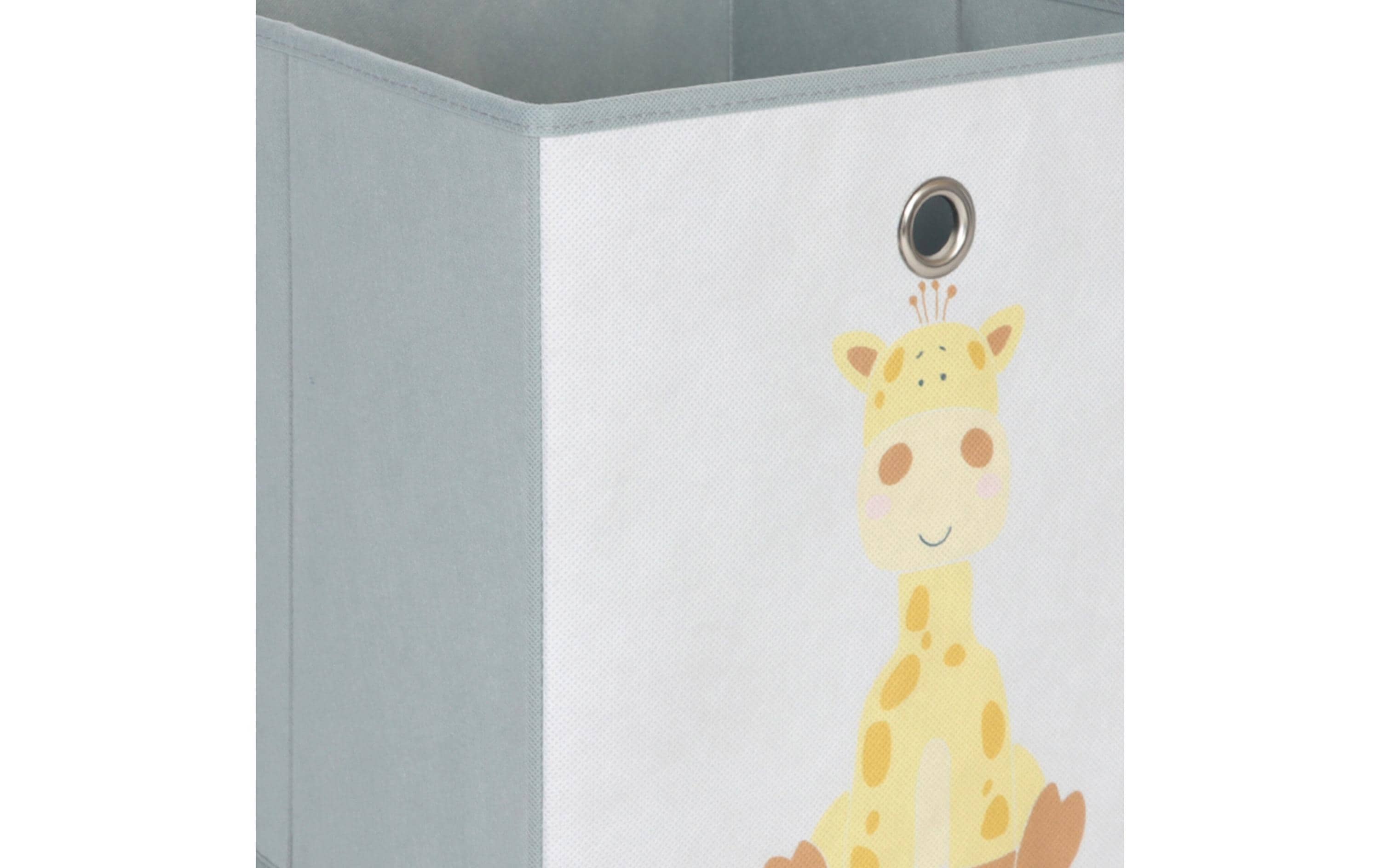 relaxdays Spielzeugbox Tiere 3 Stück