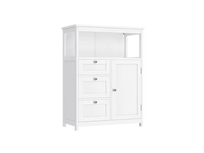 VASAGLE Kommode Floor Cabinet, MDF, 60 x 80 cm, Weiss