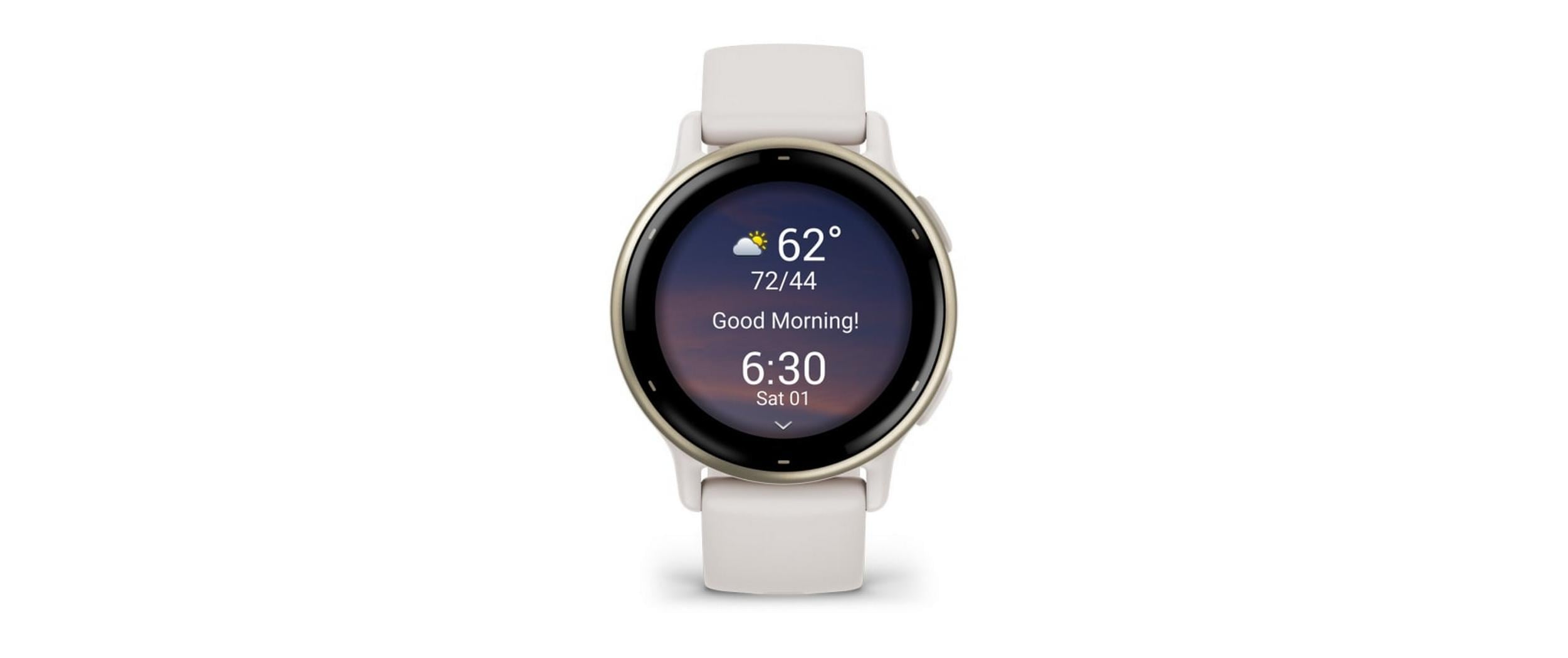 GARMIN GPS-Sportuhr Vivoactive 5 Elfenbein/Cremegold